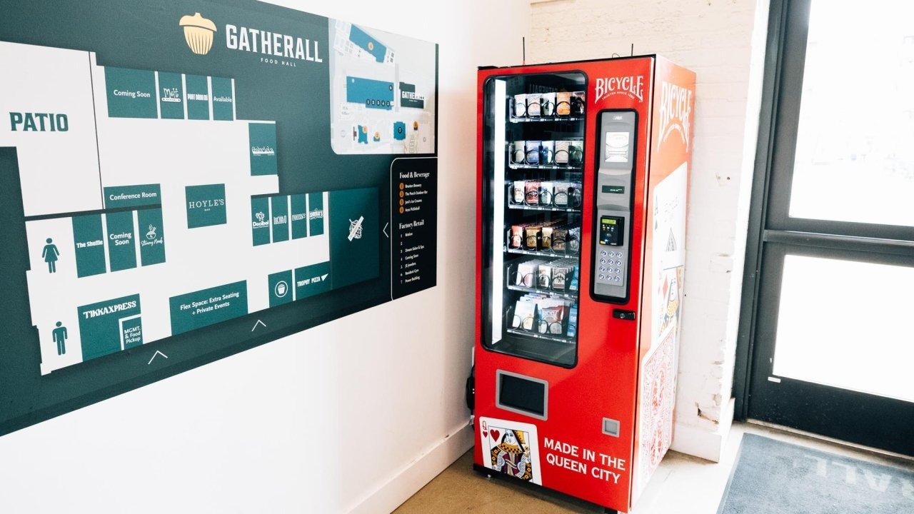 Bicycle Vending machine at the Gatherall